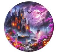 Fantasy Night Scene 1000 Piece Jigsaw Puzzle for Kids And Adults Landscape Theme Colourful Jigsaws Educational Games Great Gift 1000pcs (67.5x67.5cm)