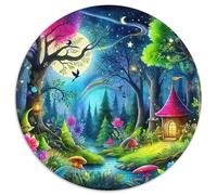 Fantasy Night Scene 1000 Piece Jigsaw Puzzle for Women, Men Landscape Theme Brainteasing Jigsaws Educational Games Creativity & Gift Giving 1000pcs (67.5x67.5cm)