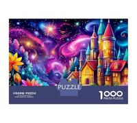 Fantasy Night Scene 1000 Piece Jigsaw Puzzles Family Game Challenge High Difficulty Educational Game for Adults & Kids Age 12 Years Up 52x38cm/1000pcs