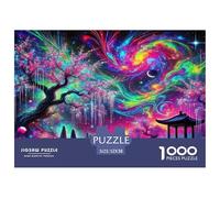 Fantasy Night Scene 1000 Piece Jigsaw Puzzles Fun Challenging Modern The Jungle Book Educational Game Creativity & Gift Giving For Children And Adults Aged 14 And Over 52x38cm/1000pcs