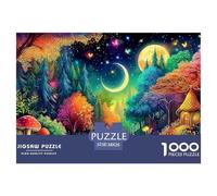 Fantasy Night Scene 1000 Piece Jigsaw Puzzles Suitable for Decompression And Wall Decor Birthday Gifts Educational Game for Adults And Kids 38x26cm/1000pcs