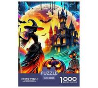 Fantasy Night Scene 1000 Pieces Halloween Paper Jigsaw Puzzle - "What Happens Next" Educational Game for Adults & Kids | 38x26cm/1000pcs