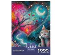 Fantasy Night Scene 1000 Pieces Painting Paper Jigsaw Puzzle - Large Piece Educational Game (Ages 10+) | 70x50cm/1000pcs