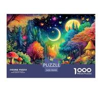 Fantasy Night Scene (12)_2 Thousand Piece Cosmic Landscape Moon Starscardboard Jigsaw Puzzle Travel Thick Pieces No Burrs Lightweight Travel Friendly Easy 70x50cm/1000pcs
