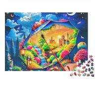 Fantasy Night Scene Jigsaw Puzzle Scenery 1000 Pieces Eco-friendly Paper 100% Recycled for Couples Logic Skill Gift 70x50cm/1000pcs