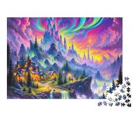 Fantasy Night Scene Jigsaw Puzzle Scenery 1000 Pieces Premium Cardstock Eco-friendly for Collectors Relaxation Gift 38x26cm/1000pcs