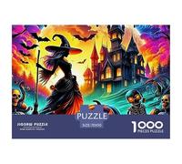 Fantasy Night Scene Jigsaw Puzzles Kid Age 12 Years Up Impossible And Difficult Challenge 1000 Piece Fantasy Night Scene Challenging Puzzle Games There Are Letters on The Back 70x50cm/1000pcs