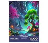 Fantasy Night Scene Jigsaw Puzzles Puzzle for Adults Kids. 1000 Pieces Great Gifts Challenge Toy Educational Game Home Decoration for Educational Games Gifts 70x50cm/1000pcs