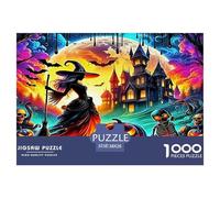Fantasy Night Scene Jigsaw Puzzles Puzzles for Adults Kids. 1000 Piece Impossible Challenge Toy Educational Game Home Decoration for Educational Games Gifts 38x26cm/1000pcs