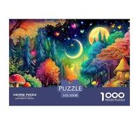 Fantasy Night Scene Jigsaws 1000 Piece Puzzle Challenge High Difficulty Impossible Wall Decor for Adults Kids 52x38cm/1000pcs