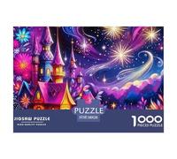 Fantasy Night Scene Puzzles 1000 Piece for Adults And Kids Stunning Night View Challenge High Difficulty Family Puzzle Game Birthday Gifts Beautiful Decoration 38x26cm/1000pcs