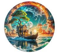 Fantasy Night Scene Puzzles 1000 Pieces for Adults And Kids Stunning Night View Unique Challenge Games Impossible Puzzle Toys Relaxing Decor Gift Home Decoration 1000pcs (67.5x67.5cm)
