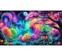 Fantasy Night Scene Recycled Paper Puzzle for Adults 1000 Pieces - Educational Challenge & Wall Decoration 38x52/1000pcs