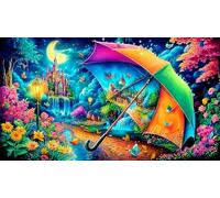 Fantasy Night Scene Recycled Paper Puzzle for Adults 1000 Pieces - Educational Challenge & Wall Decoration 75x50/1000pcs