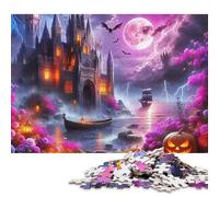 Fantasy Night Scene Wooden Jigsaw Puzzles 500 Piece for Adults Fun Decoration Toy Intellectual Game Education Game Stress Relief Relaxation And Intelligence 500pcs (52x38cm)