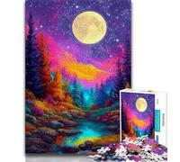 Fantasy Night Sky Planet Jigsaw Puzzles for Adults Teenagers Jigsaws Puzzle,Toys Educational Games Stress Relieving Wall Decoration (75x50cm)