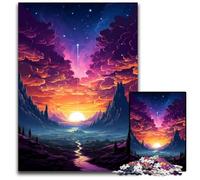 Fantasy Night View Jigsaw Puzzles for Adults 1000 Piece Jigsaw Puzzles for Adults Gift for Men And Women, Daily & Special Occasion 1000 PCS(75x50cm)