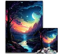Fantasy Night View Jigsaw Puzzles for Adults 1000 Piece Paper Jigsaw Puzzles for Home Decor, Ideal Christmas & New Year Gift for Teenagers 1000 PCS(38x26cm)