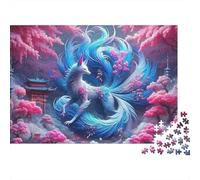 Fantasy Nine Tail Fox Jigsaw Puzzle for Adults 1000 Piece Jigsaw Puzzle Magical Forest Scene Puzzle Game for Family Relaxation Home Decor Gift 70x50cm/1000pcs