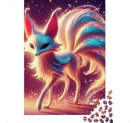Fantasy Nine Tailed Fox 1000 Piece Jigsaw Puzzle Paper for Adults Night Sky Puzzle Game for Family Relax Gift 70x50cm/1000pcs