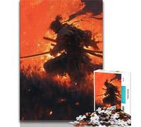 Fantasy Ninja Warrior 1000 Piece Jigsaw Puzzle for Adults And Teenagers,Challenging To Complete But Fun And Humorous Unique Home Decor And Gifts 38x26cm