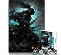 Fantasy Ninja Warrior Jigsaw Puzzles for Adults 1000 Piece Puzzle,Learning Educational Toy for Is Ideal As A Gift for The Whole Family 38x26cm