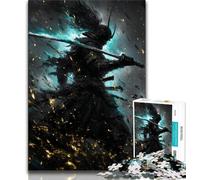 Fantasy Ninja Warrior Jigsaw Puzzles for Adults Teenagers Jigsaws Puzzle,Relax Games Is Ideal As A Gift for The Whole Family 38x26cm