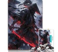 Fantasy Ninja Warrior Jigsaw Puzzles for Adults Teenagers Jigsaws Puzzle,Toys Educational Games Stress Relieving Wishlist with Santa Claus 50x75cm