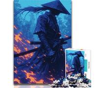Fantasy Ninja Warrior Jigsaw Puzzles for Teenagers 1000 Piece,for Educational Game Challenge Toy for Is Ideal As A Gift for The Whole Family 50x75cm