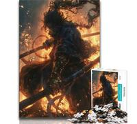 Fantasy Ninja Warrior Jigsaw Puzzles for Teenagers 1000 Piece Puzzle,Decompressing Intellectual Educational Toy Perfect Decoration (75x50cm)