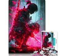 Fantasy Ninja Warrior Puzzles 1000 Pieces for Teenagers,Help The Brain Exercise Addictive Toys to Cultivate Patience Parent-child Interaction (38x26cm)