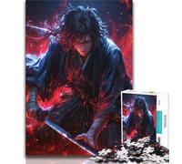 Fantasy Ninja Warrior Puzzles for Teenagers Teens 1000pc Puzzle,Pattern Assembly Fun at Home Activities,Birthday Present,Travel Gifts (50x75cm)