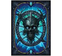 Fantasy North - Book of The Dead - Spell Book Series I - 100 Textured Matte TCG Card Sleeves - Fits Magic MTG Commander Pokemon and Other Card Games - Playing Card Sleeves (Blue)