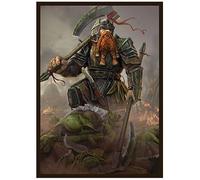 Fantasy North - Dhurigan - The Goblin Foe - 100 Textured Matte TCG Card Sleeves - Fits Magic MTG Commander Pokemon and Other Card Games - Playing Card Sleeves