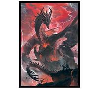 Fantasy North - Dragon Series - 100 Textured Matte TCG Card Sleeves - Fits Magic MTG Commander Pokemon and Other Card Games - Playing Card Sleeves (158)