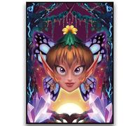 Fantasy North - Faeries - Heritage Card Backs - 100 Textured Matte TCG Card Sleeves - Fits Magic MTG Commander Pokemon and Other Card Games - Playing Card Sleeves