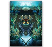 Fantasy North - Merfolk - Heritage Card Backs - 100 Textured Matte TCG Card Sleeves - Fits Magic MTG Commander Pokemon and Other Card Games - Playing Card Sleeves