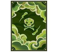 Fantasy North - Poison - Elements Series II - 100 Textured Matte TCG Card Sleeves - Fits Magic MTG Commander Pokemon and Other Card Games - Playing Card Sleeves