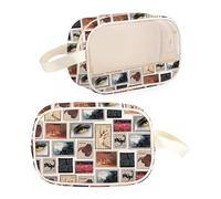 Fantasy Novel Lover Gifts Wildflowers Fantasy Witch Transparent Makeup Bag Abraxos Dragon Gift for Bookish (Abraxos TB UK)