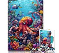 Fantasy Octopus 1000 Pieces Jigsaw Puzzles for Adults And Teens,Help The Brain Exercise Addictive Toys to Cultivate Patience Great Gift 38x26cm