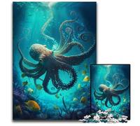 Fantasy Octopus Jigsaw Puzzles for Adults 1000 Piece Jigsaw Puzzles for Adults Relaxing Entertainment Home Decor 1000 PCS(38x26cm)