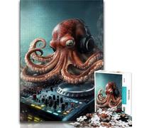 Fantasy Octopus JigsawPuzzle 1000 Pieces for Adults,Decompressing Intellectual Educational Toy Birthday Present,Gifts,Wall Art (38x26cm)