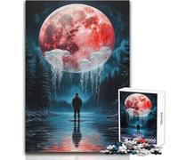 Fantasy on The Lake Jigsaw Puzzles 1000 Pieces for Teenagers Mindful Learning Fun Game Unique Gift for Joyful Celebrations Size 38x52cm