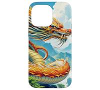 Fantasy Orange Dragon Mountains Case for iPhone 14 Pro Max