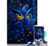 Fantasy Owl Jigsaw Puzzles for Adults 1000,Staycation Kill Time Every Piece Is Unique - Challenging Family Fun Game (75x50cm)