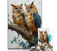 Fantasy Owl JigsawPuzzle 1000 Pieces for Adults,Challenging Game And Family Play for Is Ideal As A Gift for The Whole Family (38x26cm)