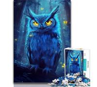 Fantasy Owl JigsawPuzzle 1000 Pieces for Teenagers,Brain Teaser Game Wall Decoration Unique Birthday And Xmas Gifts (50x75cm)