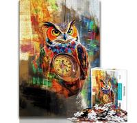 Fantasy Owl Jigsaws 1000 Pieces for Teenagers,Help The Brain Exercise Addictive Toys to Cultivate Patience Parent-child Interaction (75x50cm)