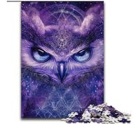 Fantasy Owl Jigsaws 1000 Pieces for Teenagers, Toys Educational Games Stress Relieving Unique Birthday And Gifts (26x38cm)