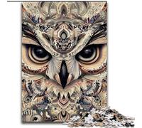 Fantasy Owl Jigsaws Puzzles 1000 Pieces for Teenagers Gifts, Decompressing Intellectual Educational Toy Educational Game for Birthday, Chrismas (26x38cm)